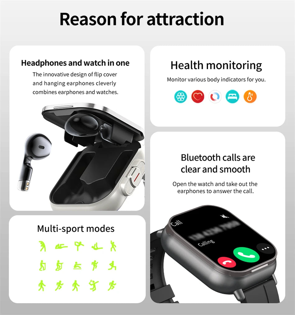 2024 Smart Watch With Earphones And GPS Tracking - Smarsty
