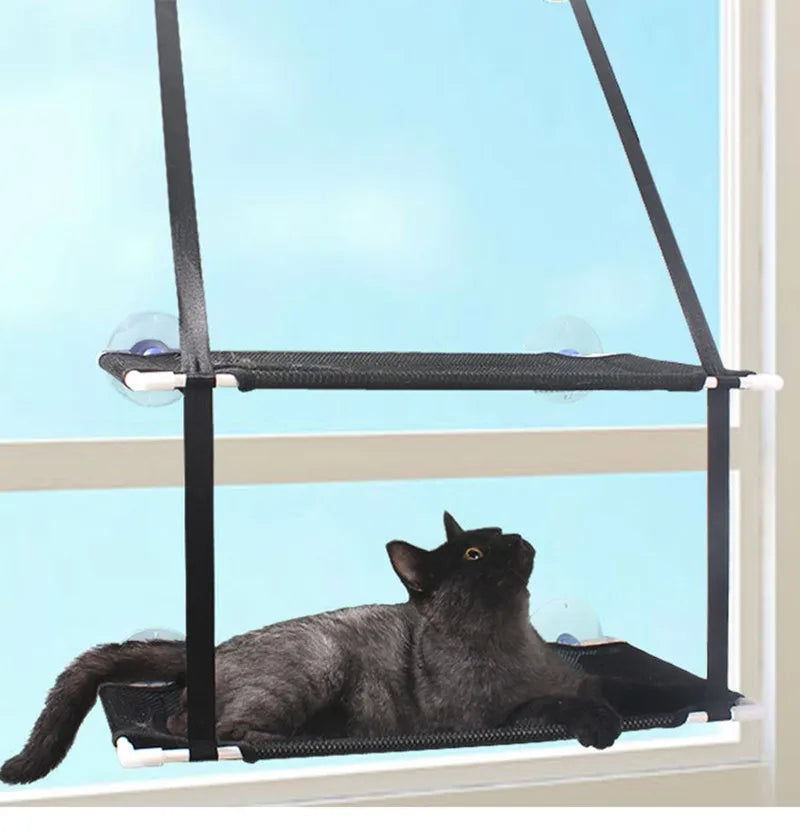 Cat Hammock Window Bed for Sunny Relaxation - Smarsty