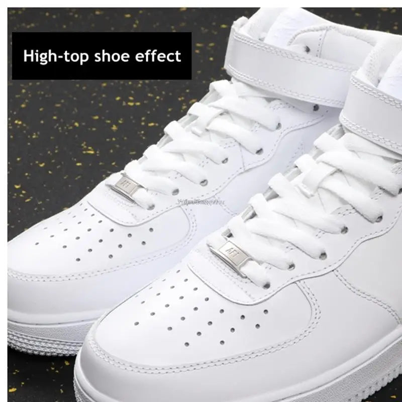 4Pcs AF1 Shoelaces Black White Flat laces and Shoe Decoration Suit Sneaker Shoelace Air Force one Shoes Accessories - Smarsty