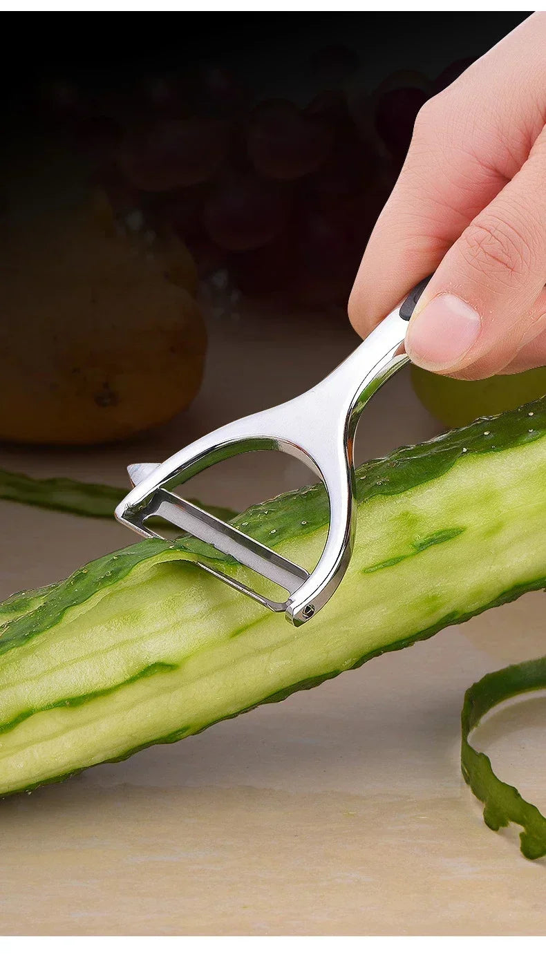304 Stainless Steel Y-Shaped Potato Apple Peeler Rotatable Fruits Peeler Peeling Tool Kitchen Gadgets Fruit Vegetable Tools by Smarsty