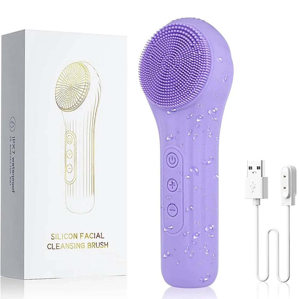 Sonic Waterproof Facial Cleansing Brush for Deep Cleaning - Smarsty