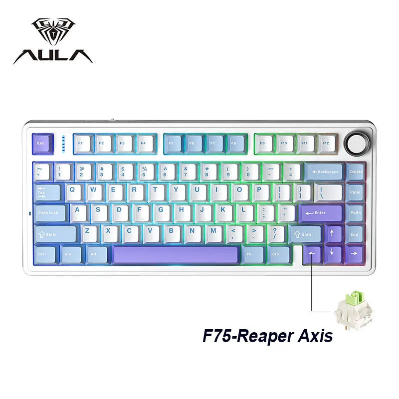 Gaming Mechanical Keyboard 75 Percent RGB Gasket Structure