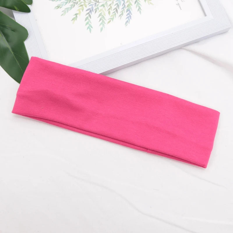 Cotton Stretch Headband For Women Men Comfortable Workout - Smarsty