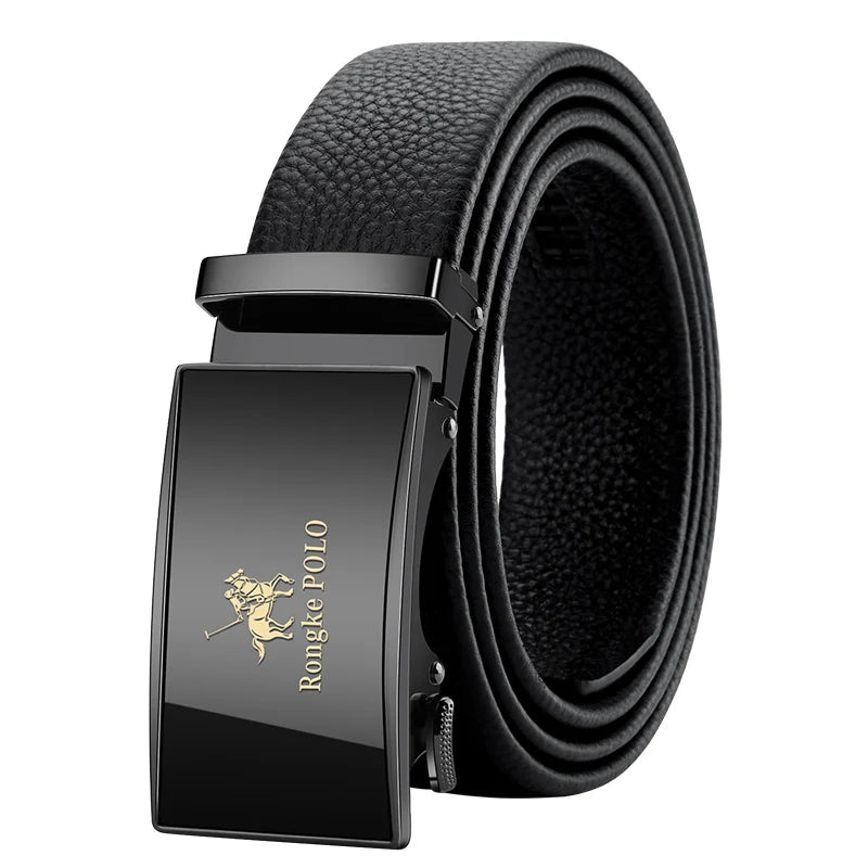 OYIFAN Genuine Leather Men Belt Adjustable Automatic Buckle - Smarsty