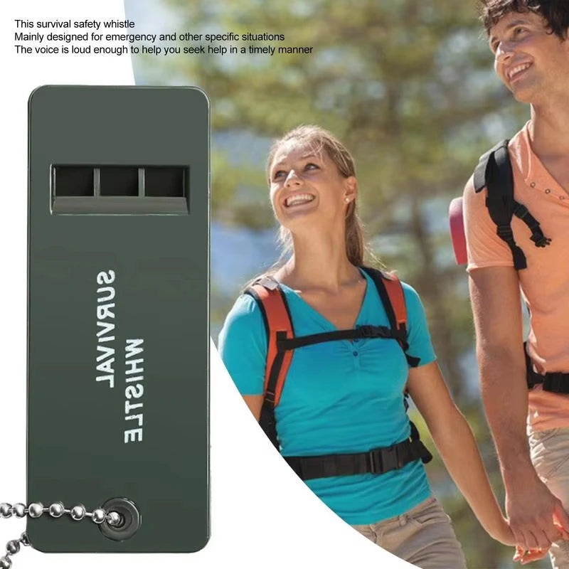 3-Frequency Whistle High Decibel Survival Whistle Outdoor Hiking Camping Whistle 3 Holes Hunting Whistle Emergency Survival Tool by Smarsty