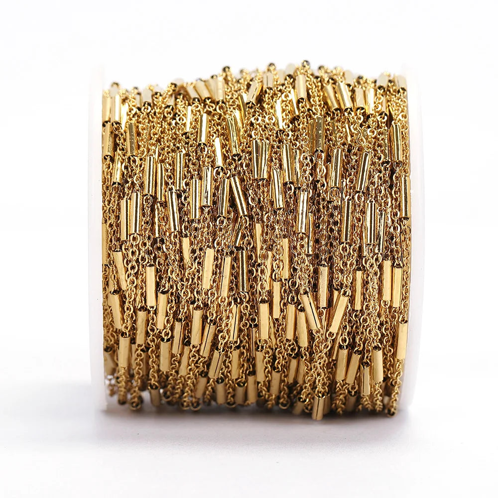 No Fade 2 Meter Stainless Steel Chain For Jewelry Making - Smarsty