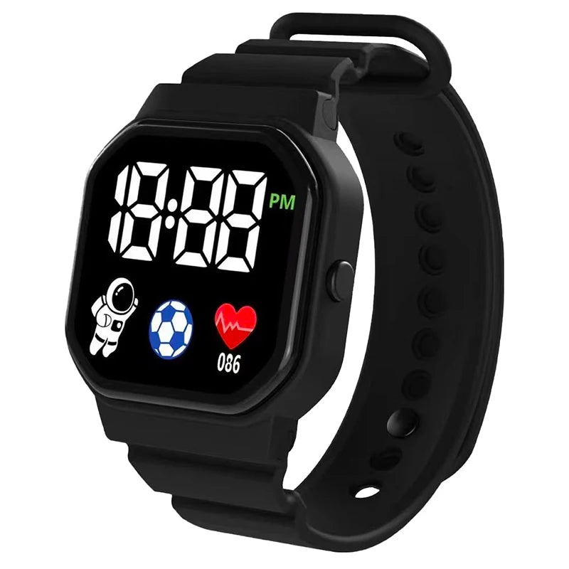 Kids Waterproof Sport Digital Watch with Silicone Strap - Smarsty