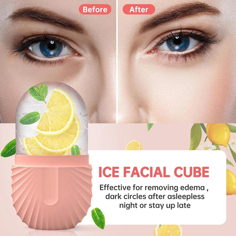 Silicone Ice Face Roller for Pore Reduction and Eye Puffiness - Smarsty