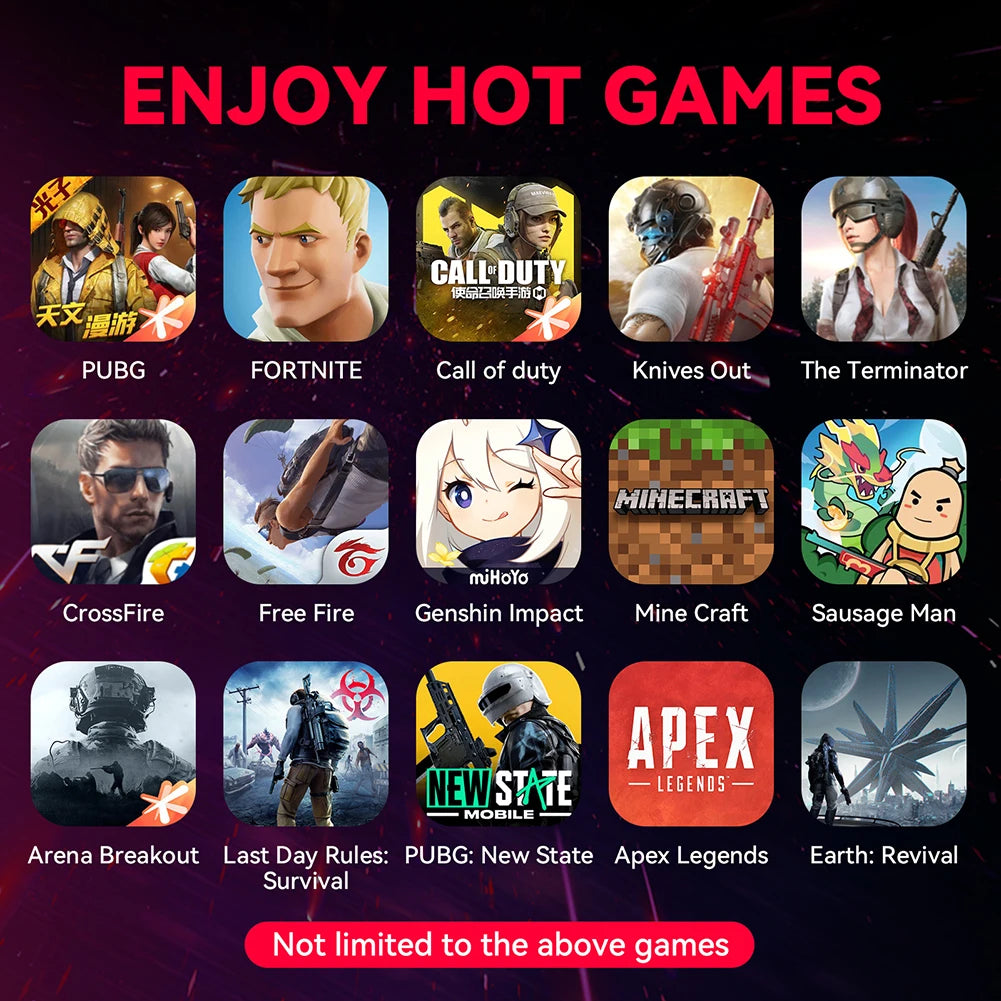 5 in 1 Mobile Game Converter Keyboard Mouse Gaming Set for PUBG Wired RGB Backlit Keyboard with Wrist Rest for Gamer Accessories