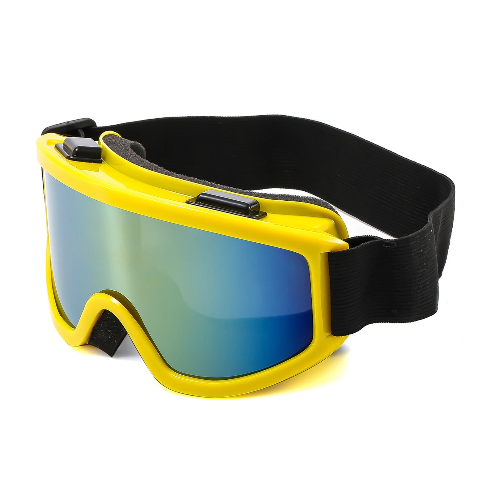 Large Frame Ski Goggles with Colorful Lens Anti-Collision Anti-Glare Lens Outdoor Sport Snow Snowboard for Snowboarding Skiing - Smarsty