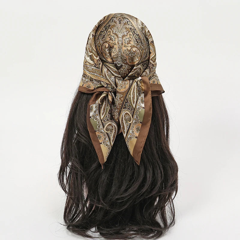 Elegant Silk Floral Hairbands and Neck Scarves - Smarsty