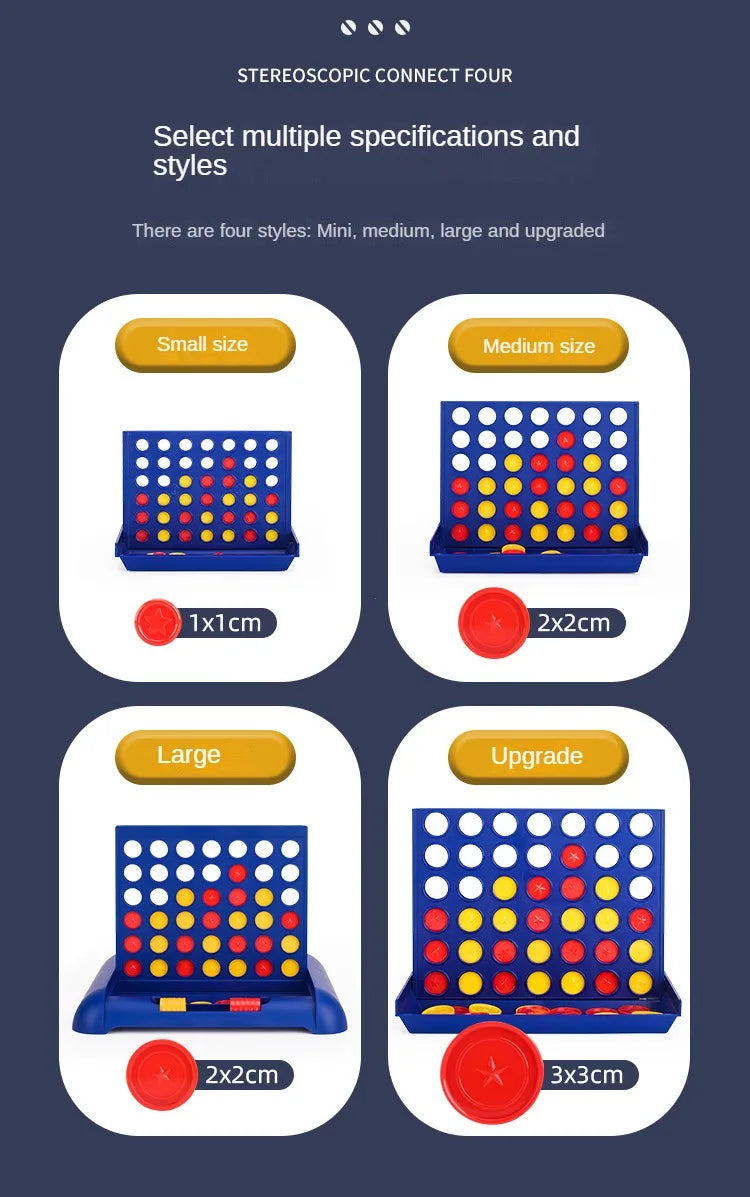 Four In A Row Bingo Chess Connect Classic Family Board Game Toys Fun Educational Toy for Kids Children Entertainment Game by Smarsty