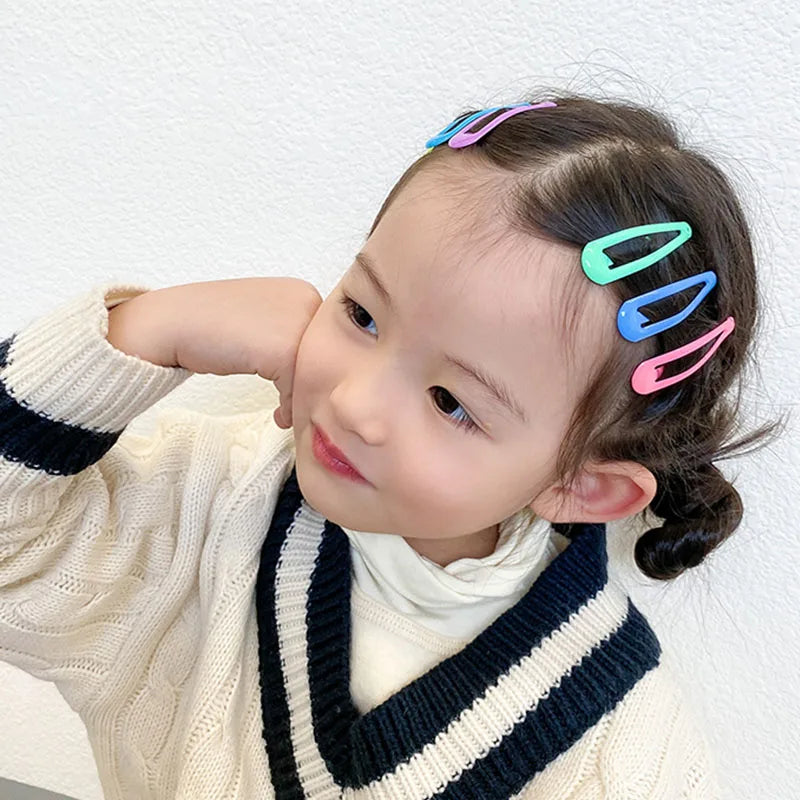 Cute Colorful Star Hair Clips Set for Girls - Smarsty