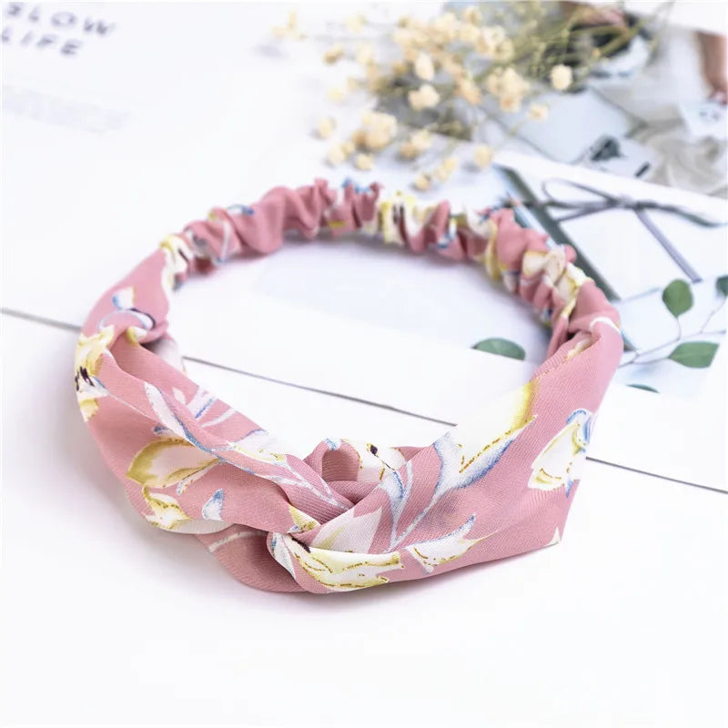 Bohemian Print Headbands For Women Vintage Turban Comfort - Smarsty