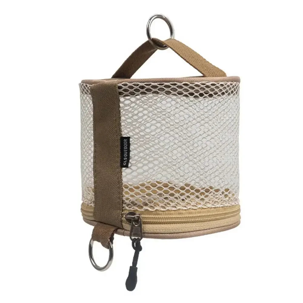 Outdoor camping tissue case roll paper storage bag with hook portable tissue holder tent hanging napkin holder camping supplies