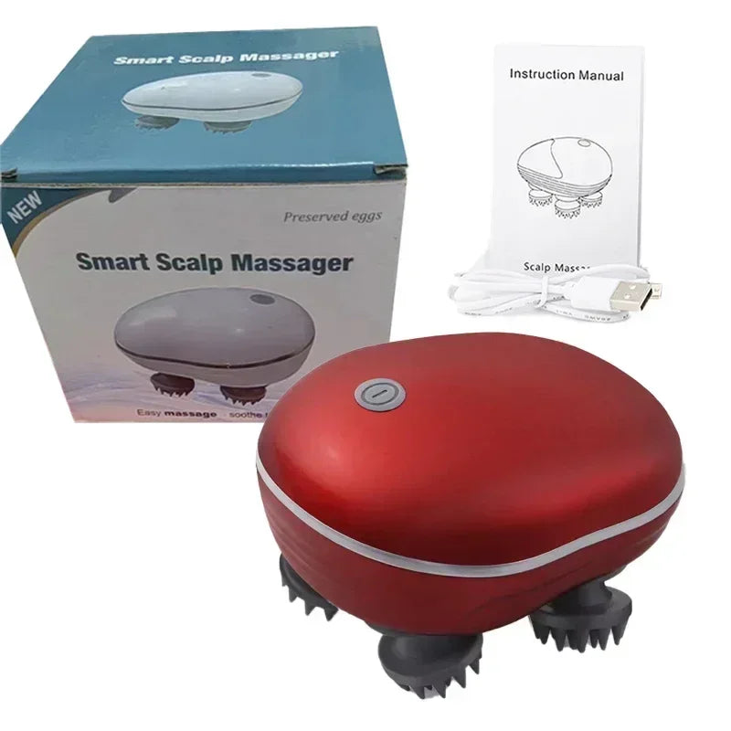 Electric Scalp Massager With Red Light Therapy - Smarsty