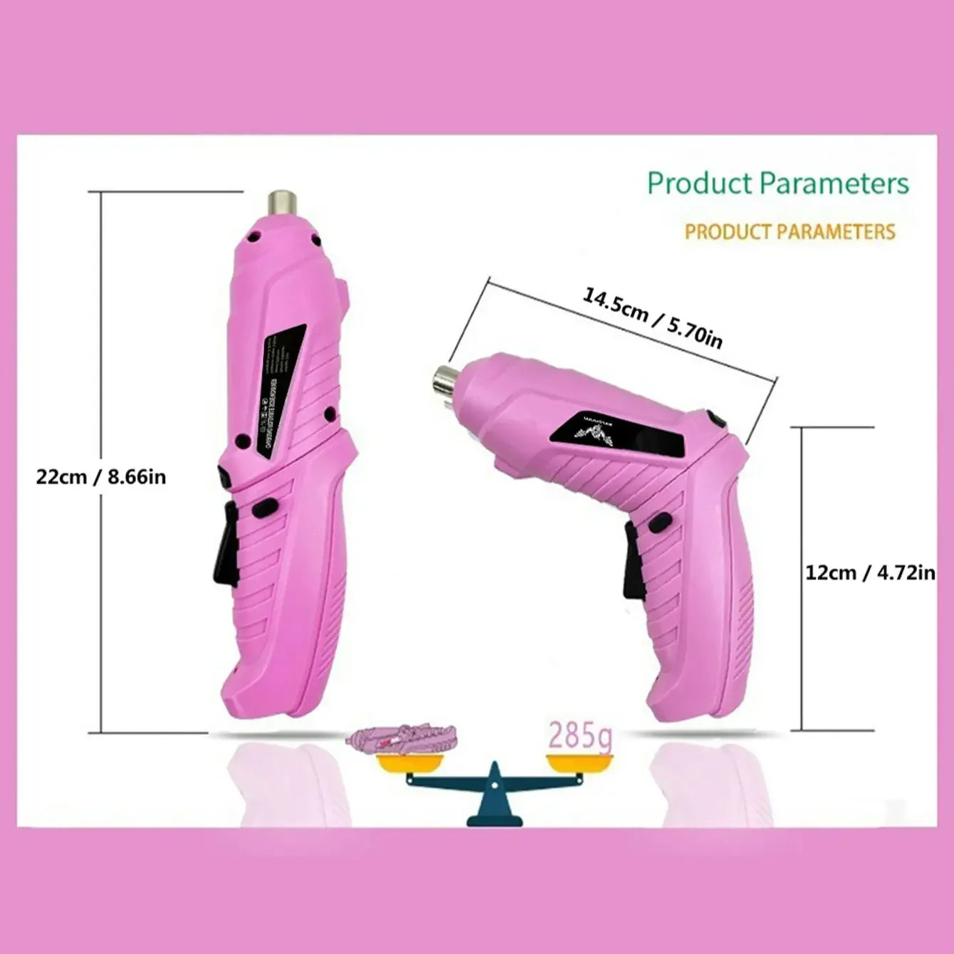 3.6V cordless drill rechargeable electric screwdriver, 3.5N · m maximum torque electric screwdriver, front LED light