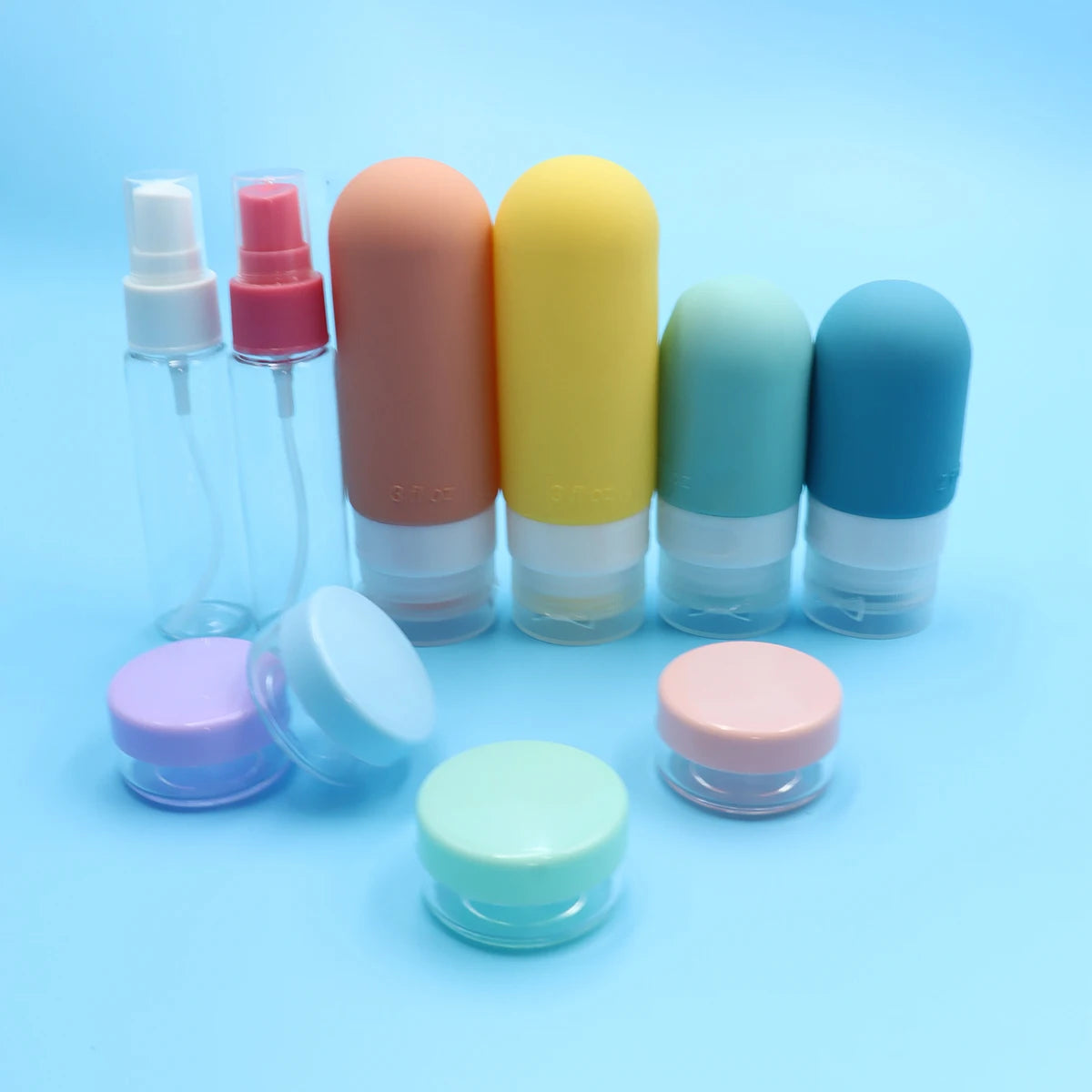 16 Pack Silicone Travel Bottles Set For Toiletries - Smarsty