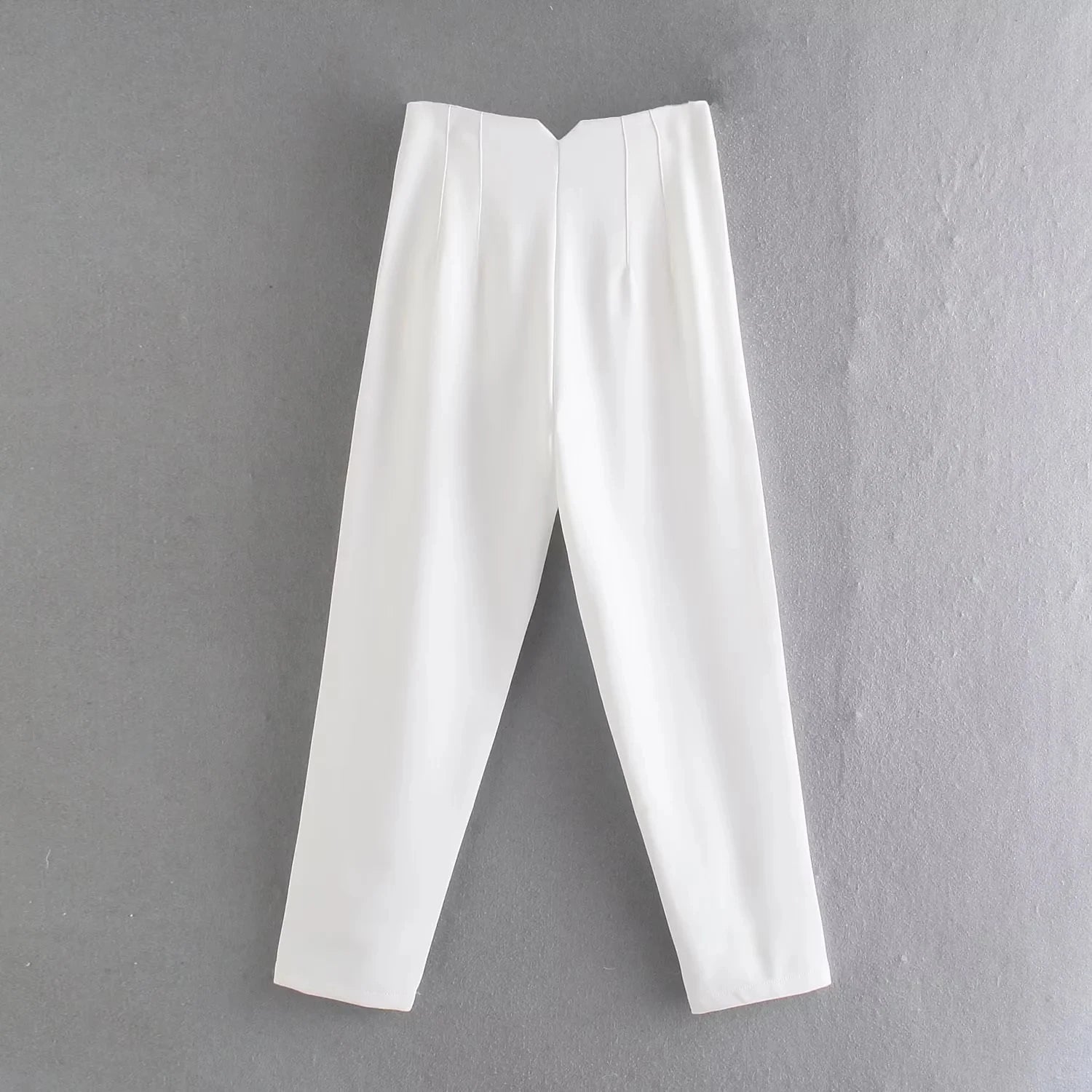 TRAFZA Women Elegant Solid Pencil Pants High Waist Pant For Women Casual Streetwear Woman Trousers Office Wear Chic Pant - Smarsty