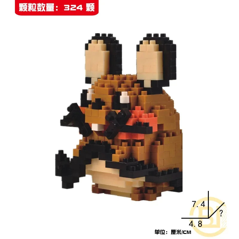 DIY Pokemon Blocks Small Cartoon Mini Building Block Pikachu Charizard Eevee Mewtwo Anime Assemble Action Model Dolls Toys by Smarsty