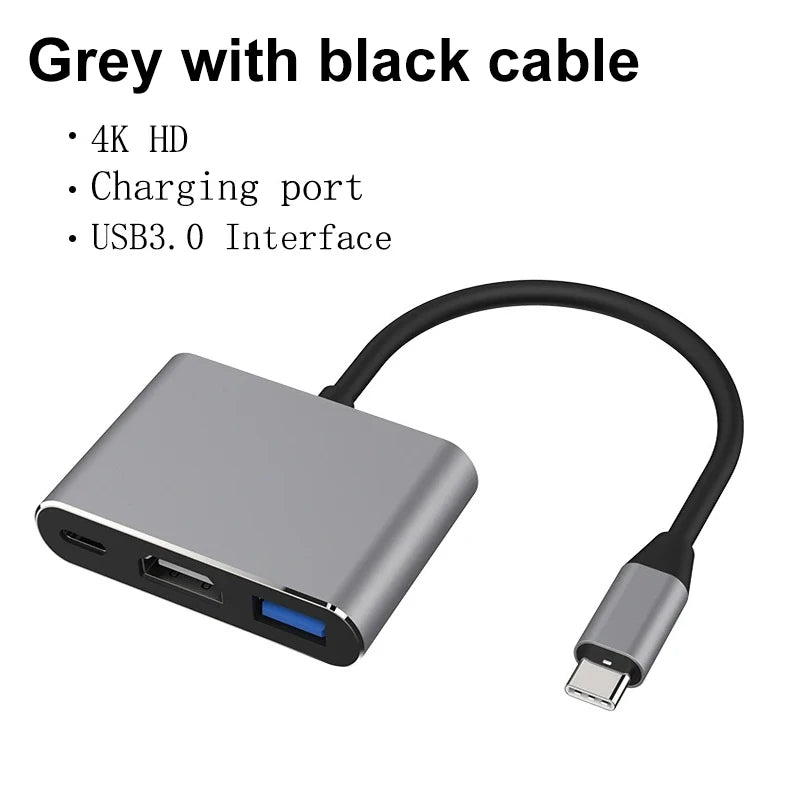 USB C Hub UltraHD HDMI Adapter Includes USB 3.0 Port