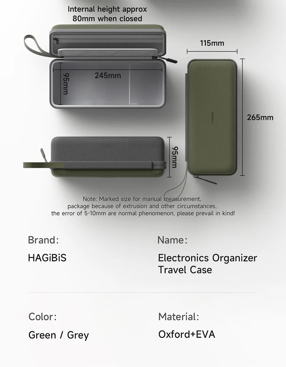 Hagibis Portable Travel Cable Organizer Bag - Smarsty