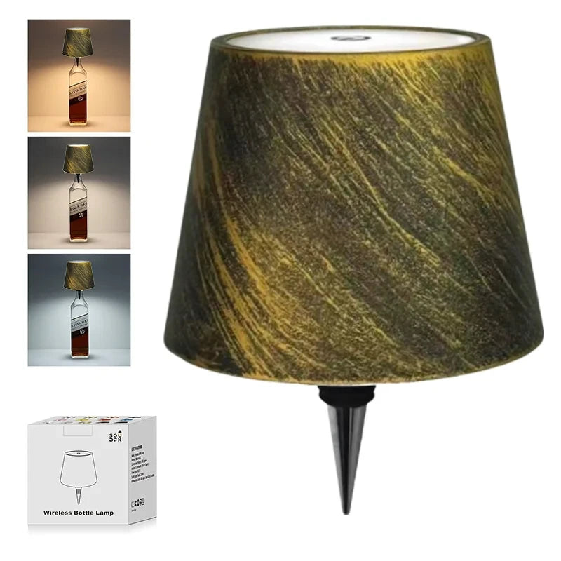 Dimmable Wireless Wine Bottle LED Table Lamp - Smarsty