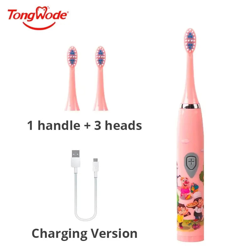 Colorful Cartoon Sonic Electric Toothbrush for Kids - Smarsty