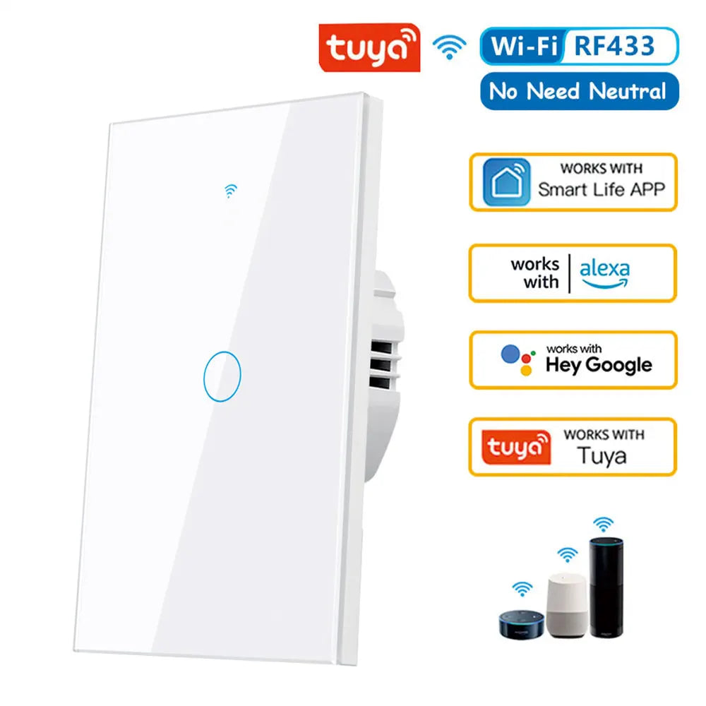 Tuya WiFi Smart Wall Switch with Voice Control - Smarsty