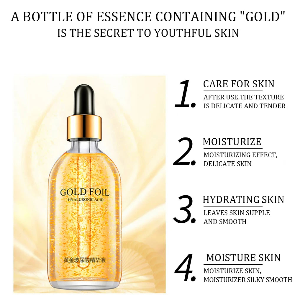 24k Gold Hyaluronic Acid Anti Aging Serum for Youthful Skin - Smarsty
