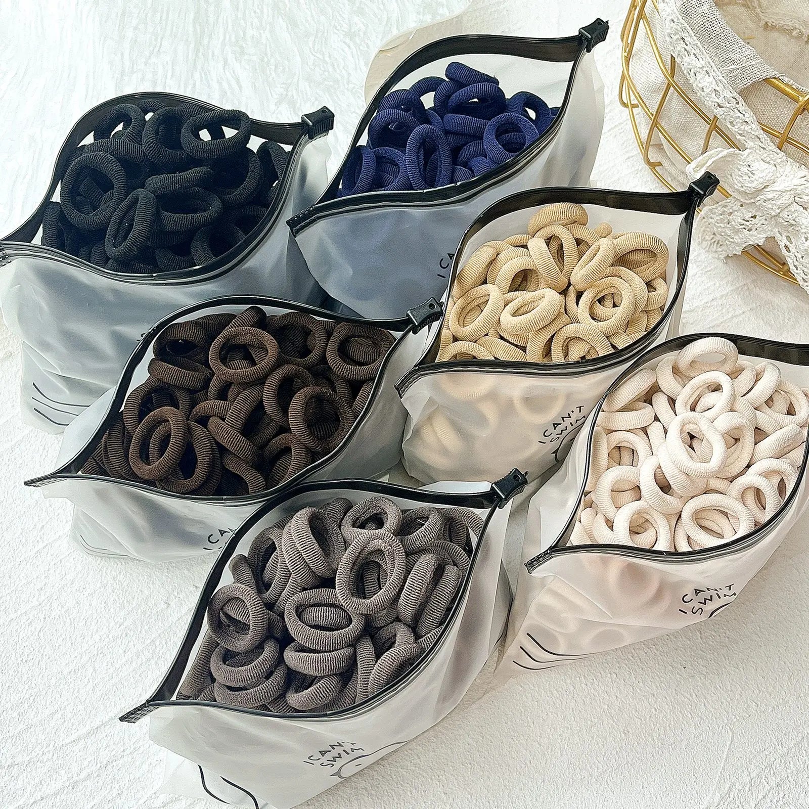 Kids Colorful Elastic Hair Bands Soft Non Slip Scrunchies - Smarsty