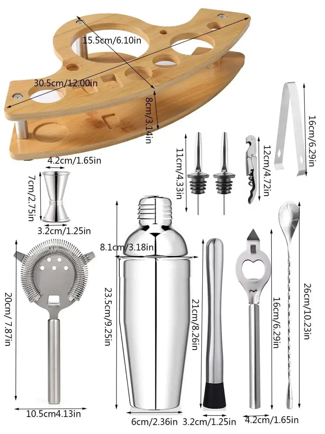 Stainless Steel Cocktail Shaker Set for Perfect Drinks - Smarsty