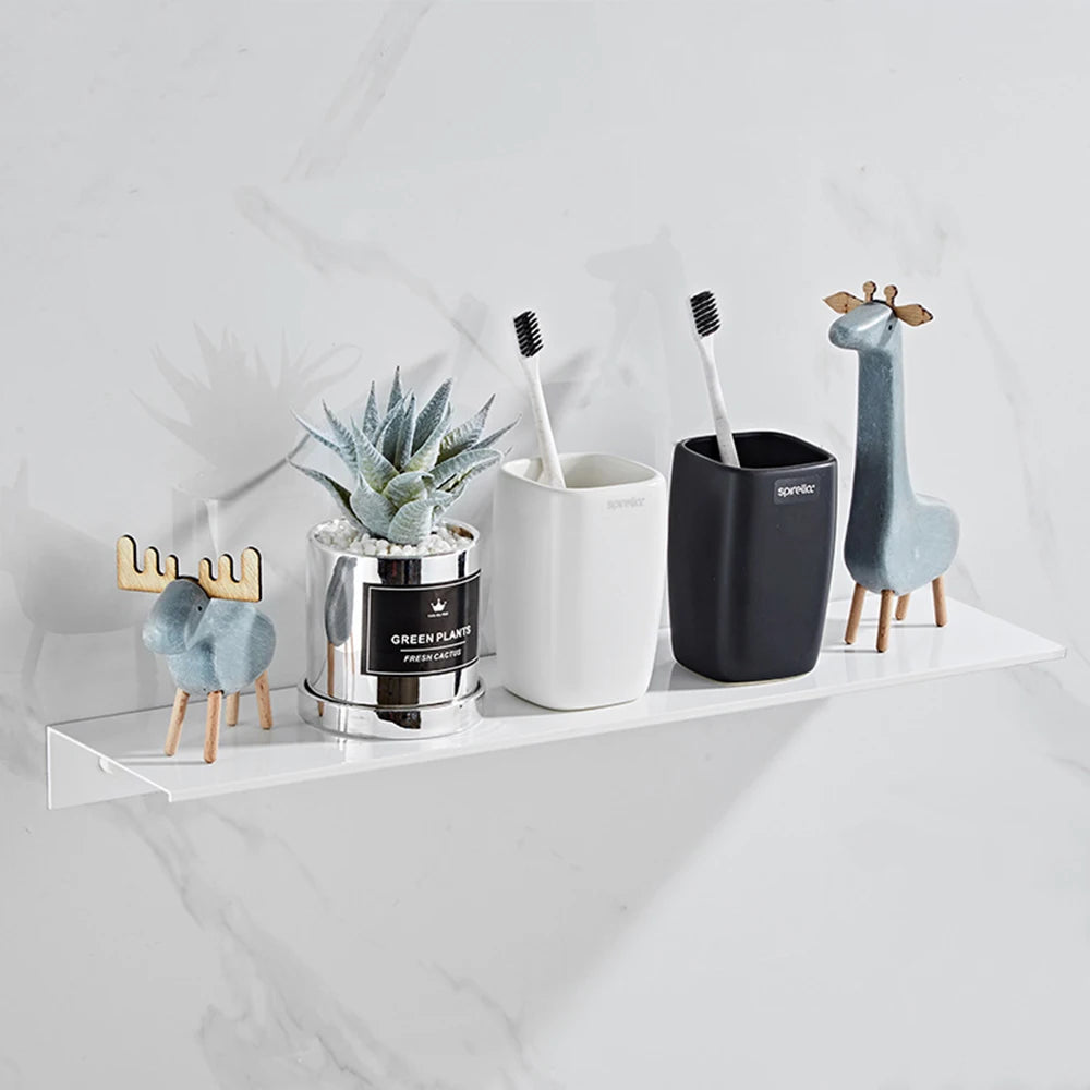 Aluminum Floating Bathroom Shelf for Organized Storage - Smarsty