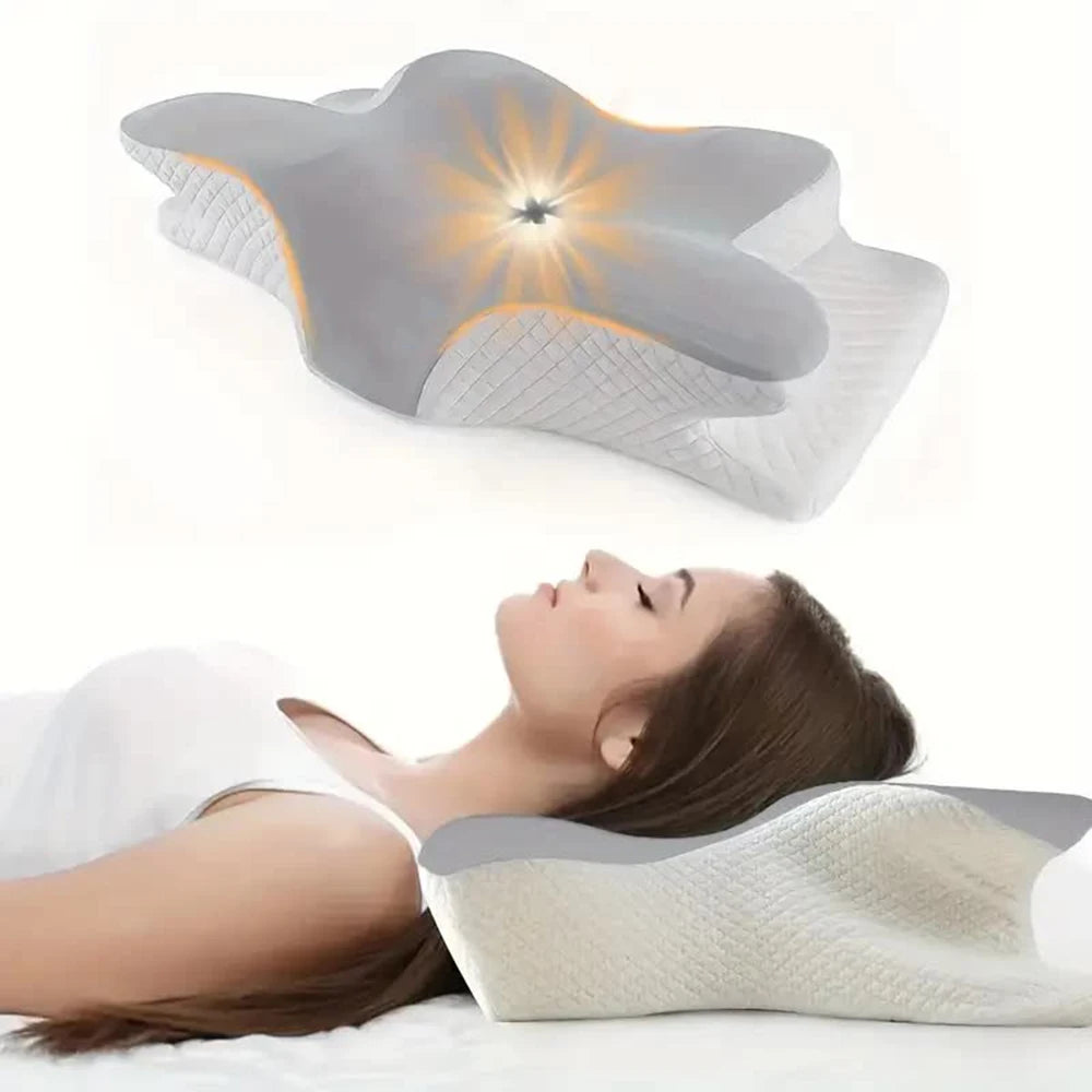 Butterfly Shaped Memory Foam Neck Pillow for Pain Relief - Smarsty