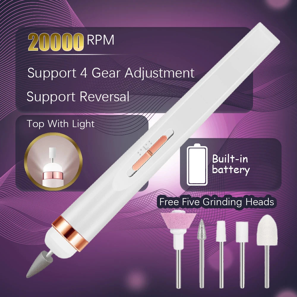 YIKOOLIN Portable Nail Drill Machine for Salon Quality Manicure - Smarsty