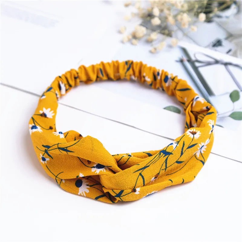 Bohemian Print Headbands For Women Vintage Turban Comfort - Smarsty