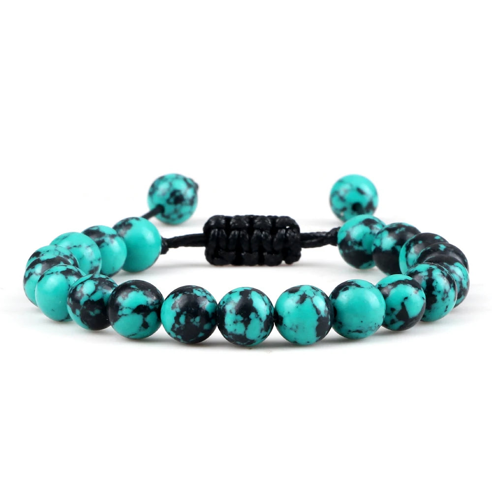 Adjustable 8mm Tiger Eye Beads Bracelet for Yoga Healing - Smarsty
