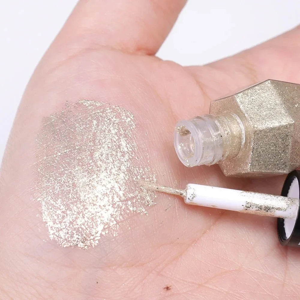 Waterproof Glitter Eyeliner Long Lasting Rose Gold Shine - Smarsty