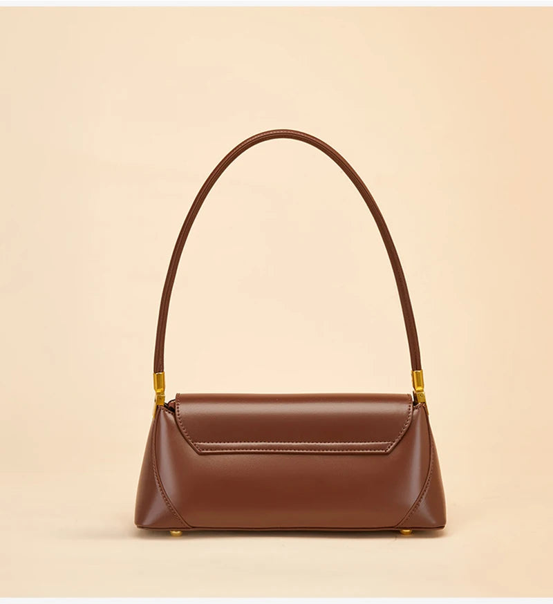Lux Baguette Bag For Women Genuine Leather Shoulder - Smarsty