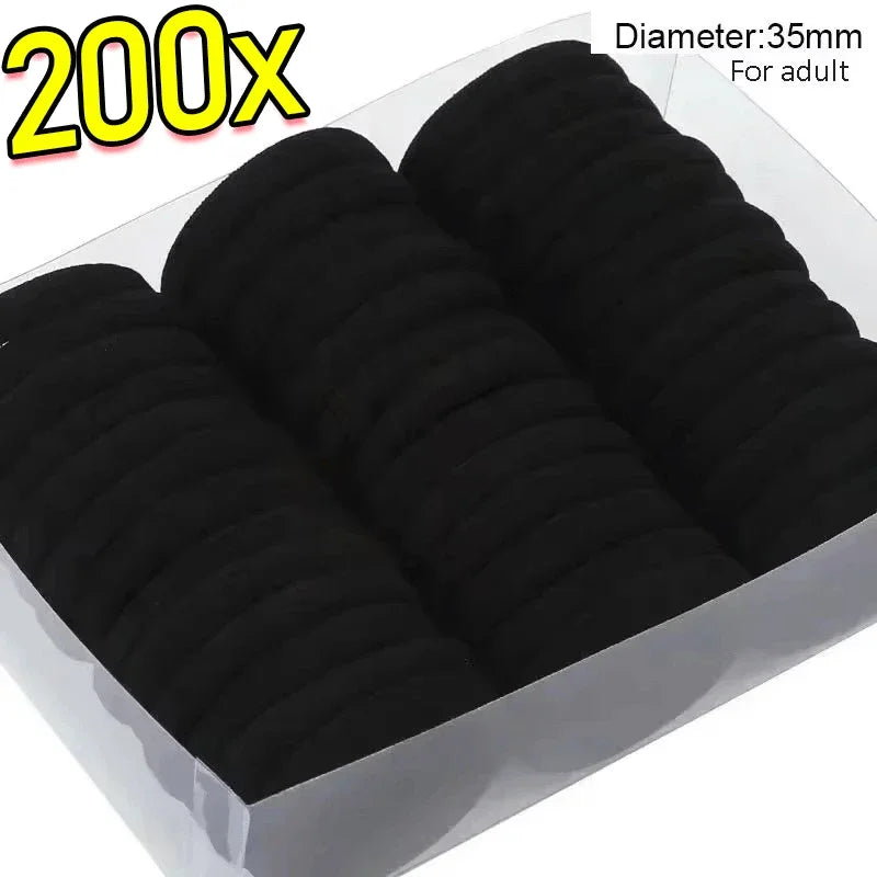 200 Pack Elastic Hair Bands For Women No Damage Soft - Smarsty