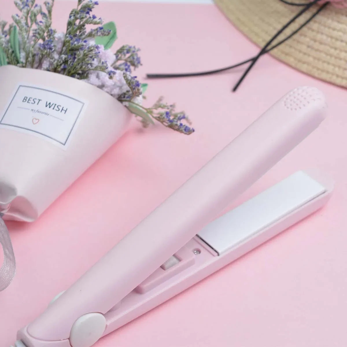 Portable Mini Hair Straightener for Quick Styling - Smarsty