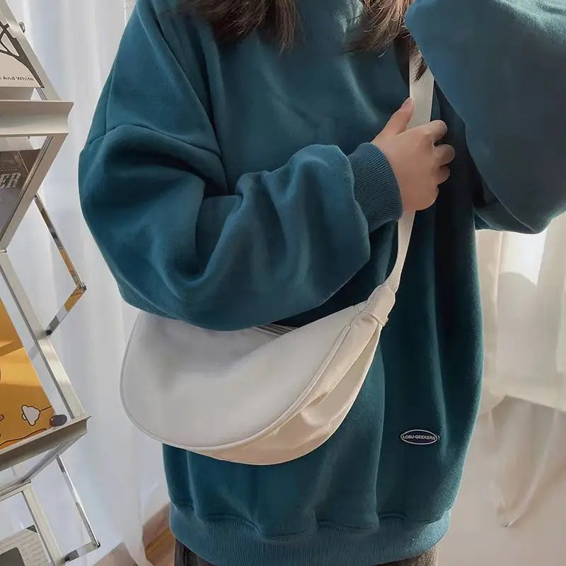 Soft Nylon Crossbody Bag For Women With Laptop Compartment - Smarsty