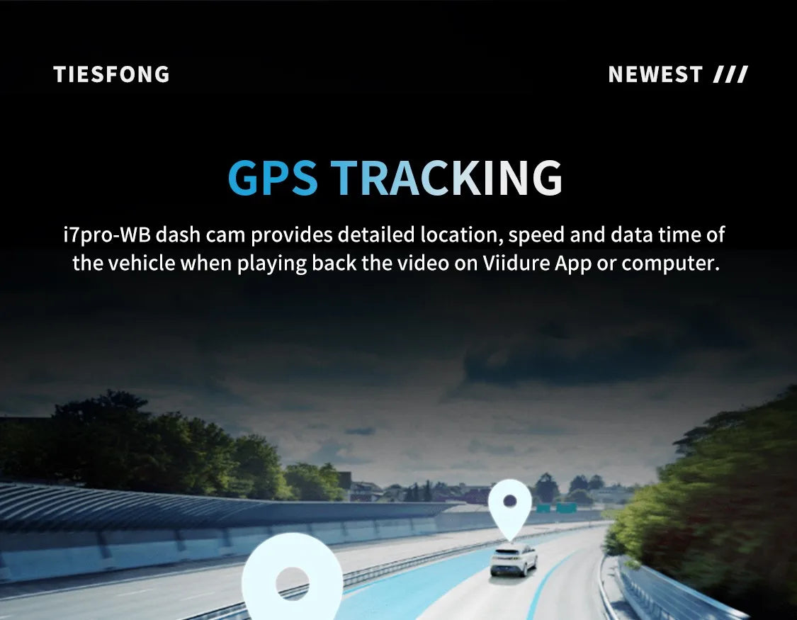 4 Channel GPS Dash Cam Front 4K Night Vision Parking - Smarsty