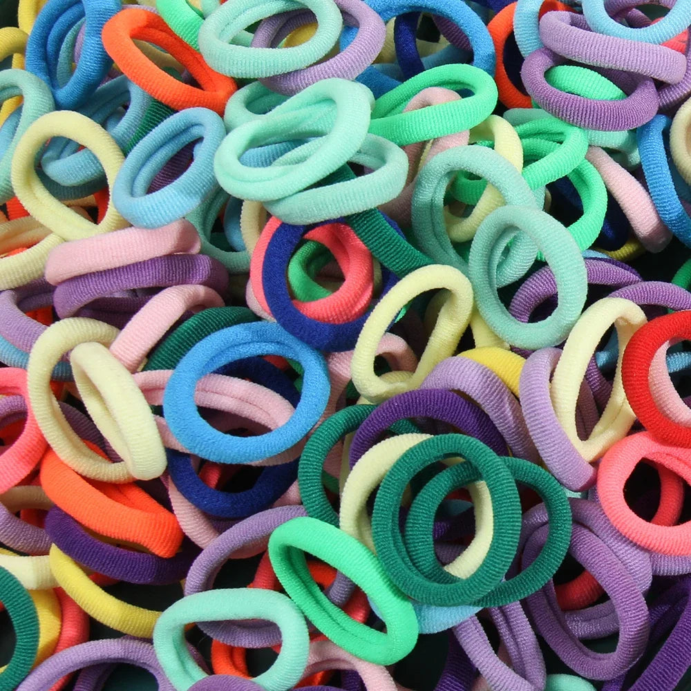 50 Pack Seamless Hair Ties Gentle No Damage Elastic - Smarsty