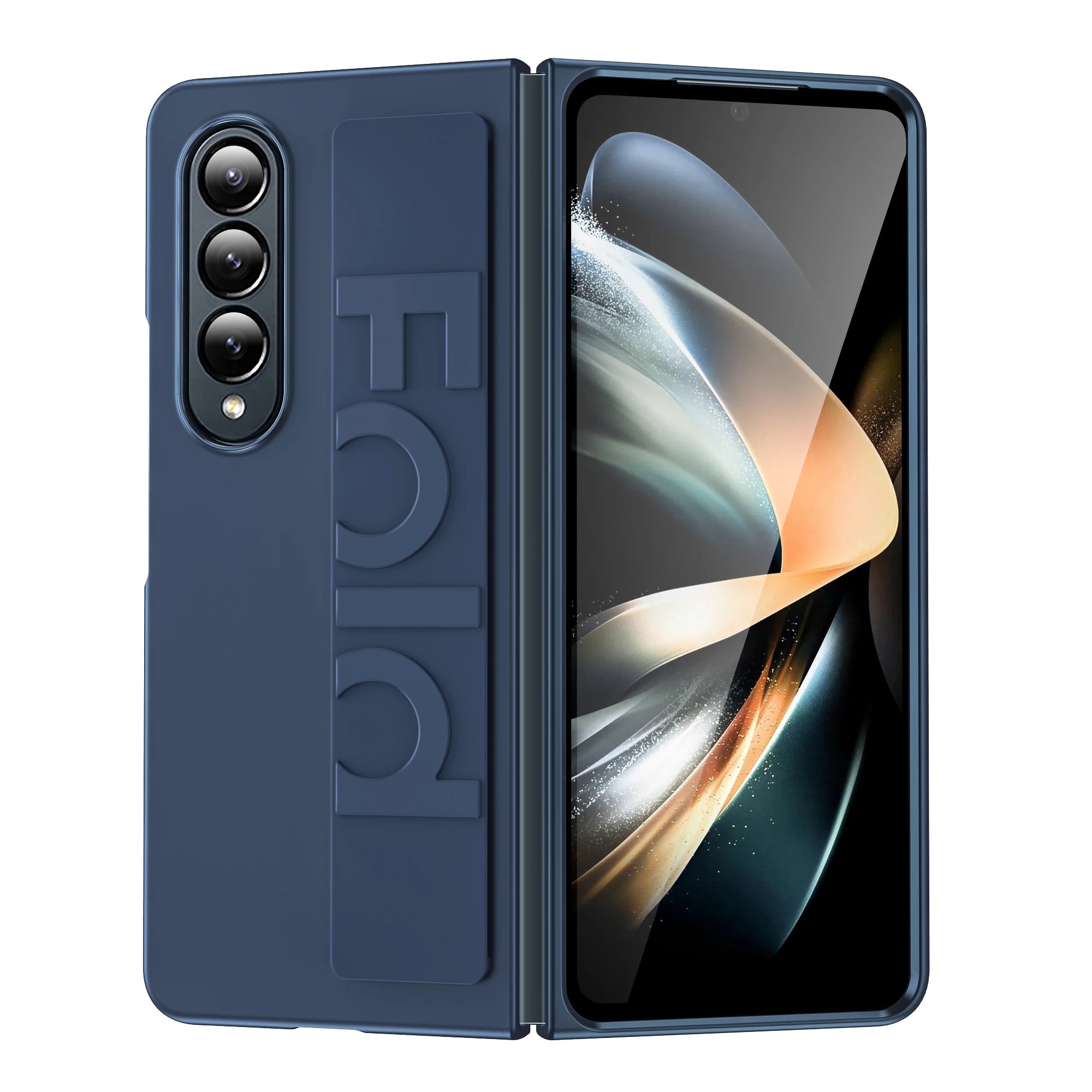 Ultra Thin Matte Galaxy Fold Case With Wrist Strap Pro - Smarsty