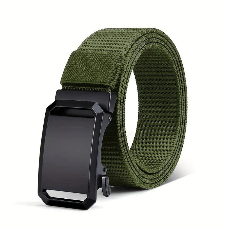 Canvas Tactical Belt For Men With Automatic Buckle - Smarsty