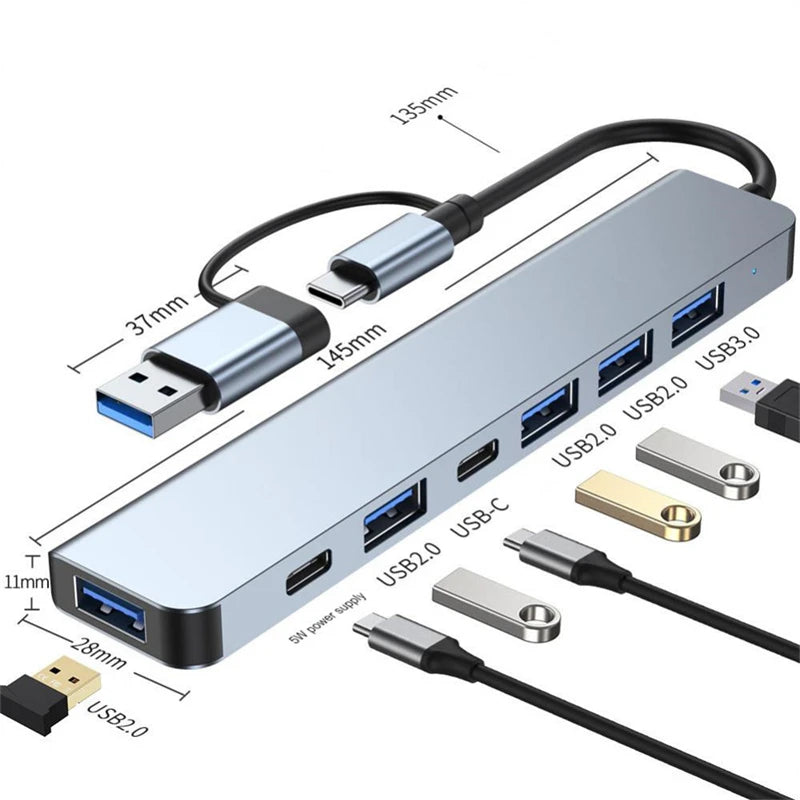 USB C Hub Docking Station Multiport 4K HDMI RJ45 VGA