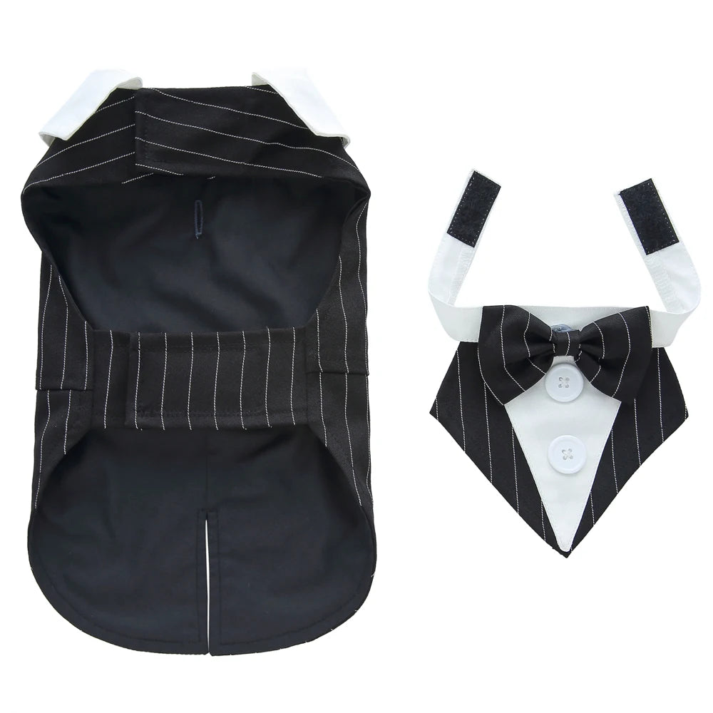 Formal Tuxedo Dog Costume for Weddings and Events - Smarsty