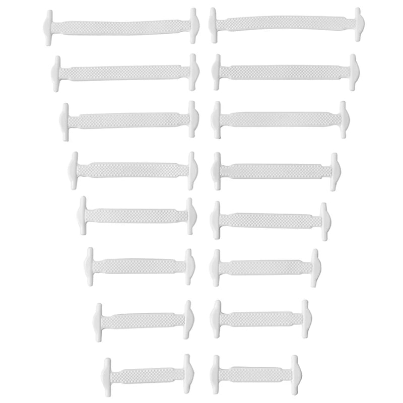 16pcs/lot Silicone Shoelaces No Tie Shoelaces 12 colors Elastic Lace Shoelace Creative Lazy Silicone Laces Rubber Lace - Smarsty