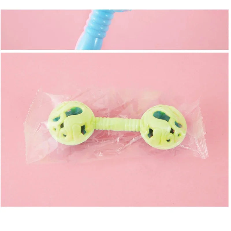 3Pcs Double-Headed Hand Rattle Children's Party Toys To Appease The Baby Small Toy Rattle Toy Baby Shower Hand Holding Bell Gift by Smarsty